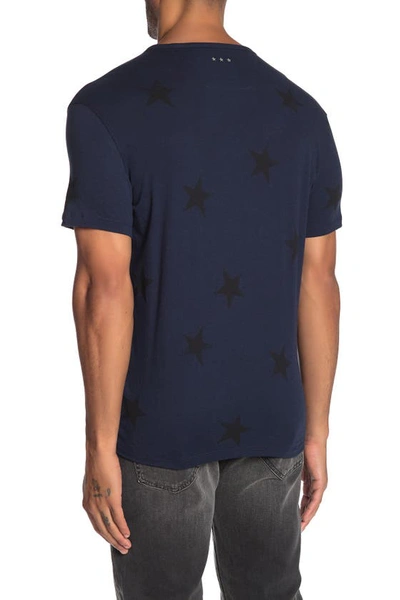 Shop John Varvatos Star V-neck T-shirt In Navy