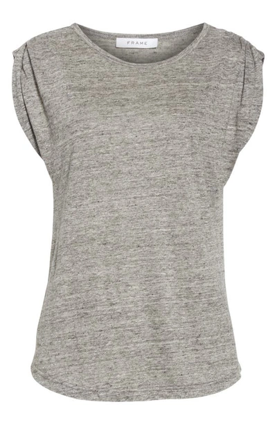 Shop Frame Slouchy Linen Tank In Gris Heather