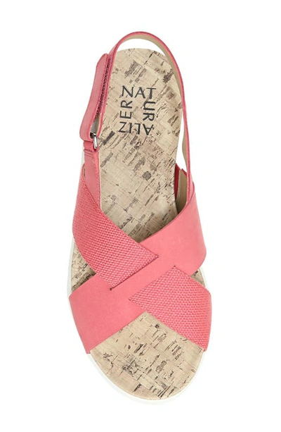 Shop Naturalizer Lilac Slinback Sandal In Coral Leather