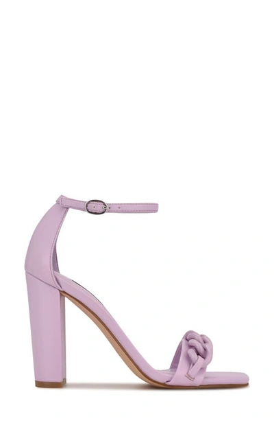 Shop Nine West Mindful Ankle Strap Sandal In Lilac