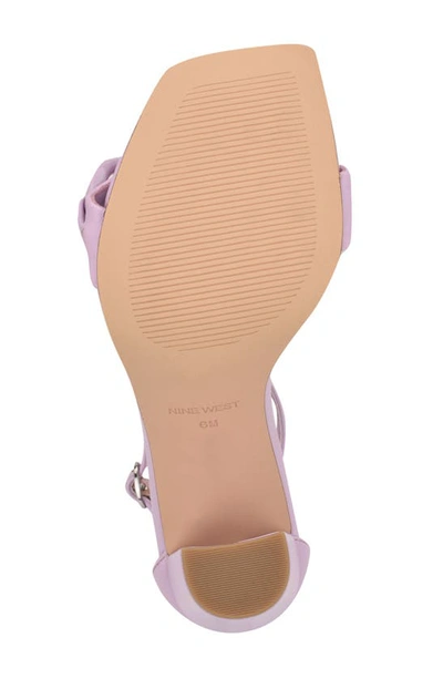 Shop Nine West Mindful Ankle Strap Sandal In Lilac