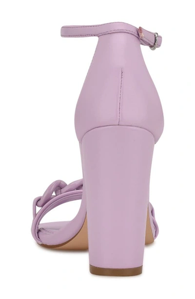 Shop Nine West Mindful Ankle Strap Sandal In Lilac