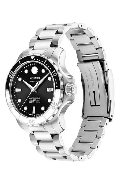 Shop Movado Series 800 Automatic Bracelet Watch, 42mm In Black