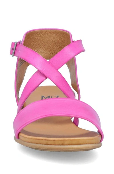 Shop Miz Mooz Aster Sandal In Fuchsia Leather