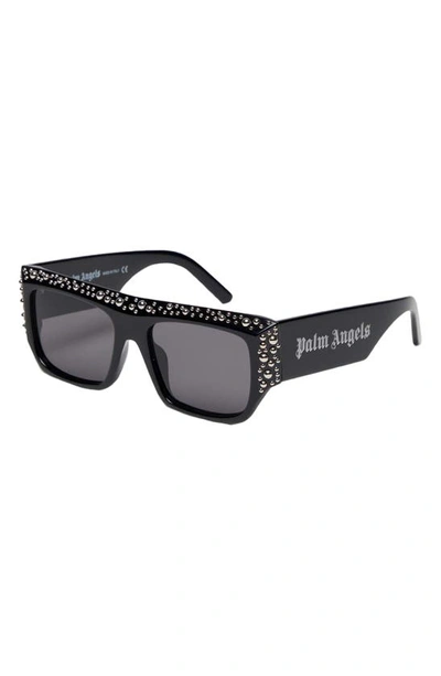 Shop Palm Angels Casablanca 54mm Square Sunglasses In Black