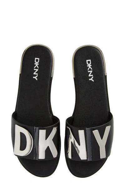 Shop Dkny Waltz Flat Sandal In Black