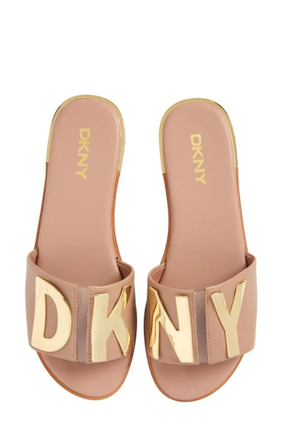Shop Dkny Waltz Flat Sandal In Nude