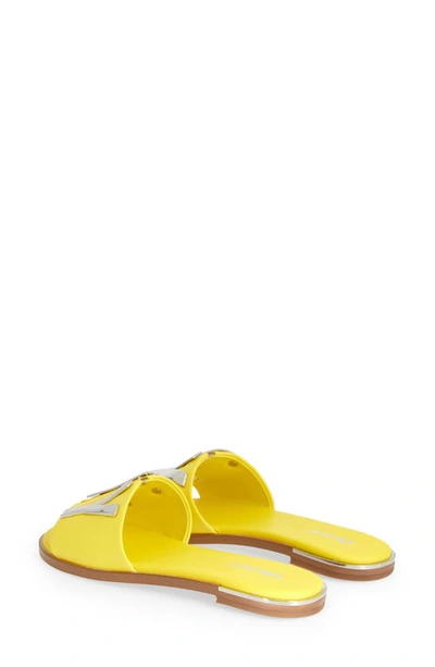 Shop Dkny Waltz Flat Sandal In Yellow