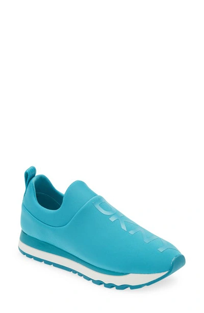 Shop Dkny Jadyn Slip-on Sneaker In Teal