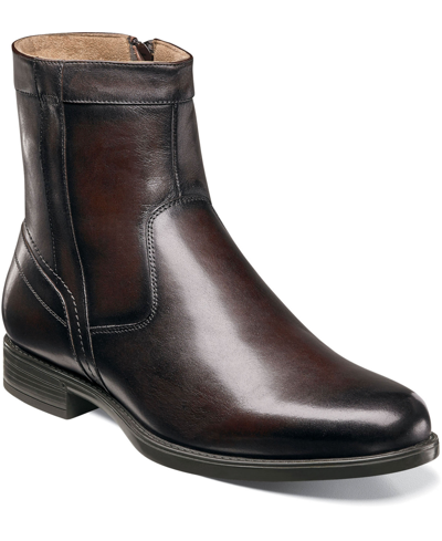 Shop Florsheim Men's Midtown Plain Toe Zipper Boots Men's Shoes In Brown