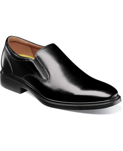 Shop Florsheim Men's Forecast Water Resistant Plain Toe Slip On Shoes In Black
