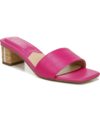 Shop Franco Sarto Cruella Slide Sandals Women's Shoes In Fuschia Leather