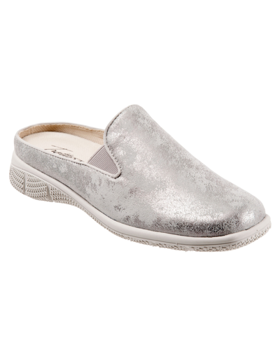 Shop Trotters Women's Uma Mules Women's Shoes In Silver Metallic