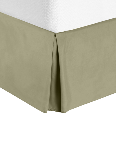 Shop Nestl Bedding Bedding 14" Tailored Drop Premium Bedskirt, Queen In Sage Olive Green