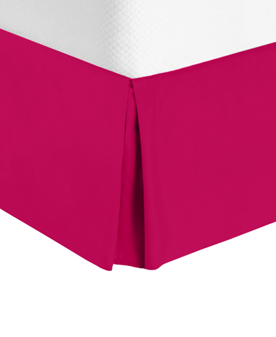 Shop Nestl Bedding Bedding 14" Tailored Drop Premium Bedskirt, Full In Hot Pink