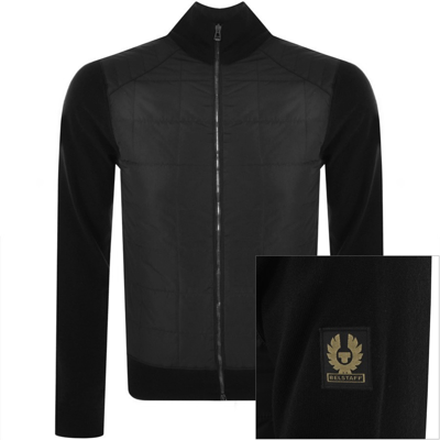 Belstaff Kelbrook Full Zip Knit Jumper Black In Black