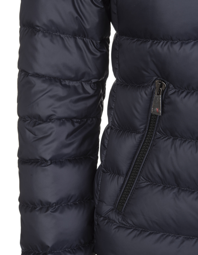 Shop Moncler Woman Navy Blue Bles Down Jacket In Blu Navy