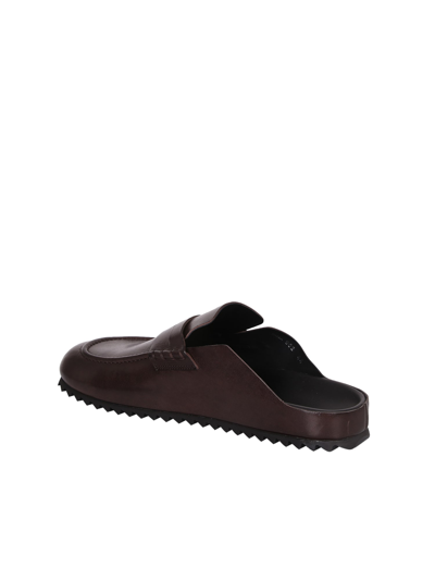 Shop Officine Creative Nappa Leather Sandals In Brown