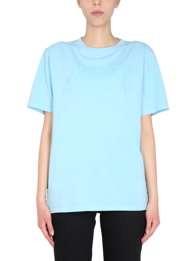 Shop Autry Sunburnt T-shirt In Azzurro