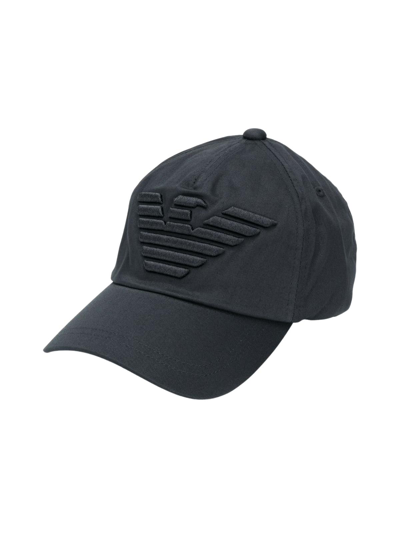 Shop Emporio Armani Man Baseball Cap In Black
