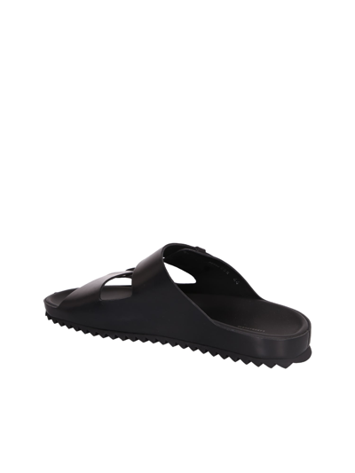 Shop Castaã±er Kant Chevron-webbing Strap Sandals In Black