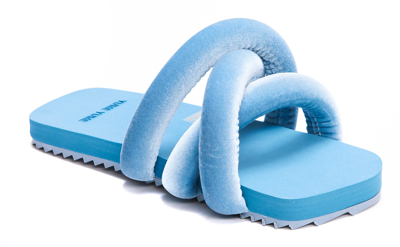 Shop Yume Yume Tyre Sandals In Blue