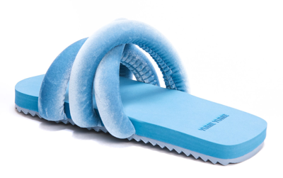 Shop Yume Yume Tyre Sandals In Blue