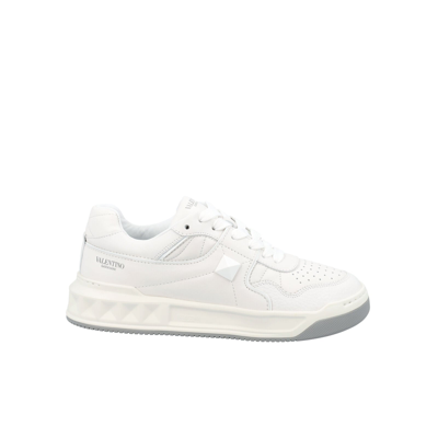 Shop Valentino One Stud Low-top Sneaker In White
