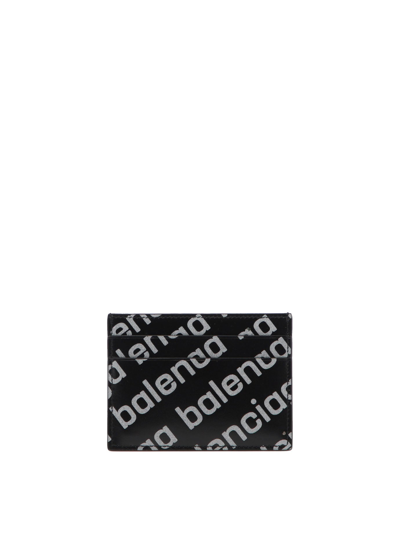 Shop Balenciaga "shiny" Card Holder In Black  