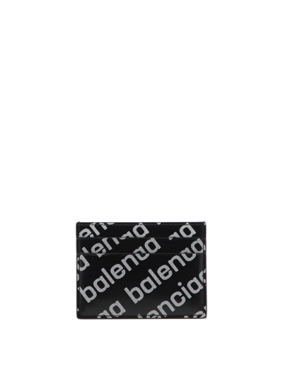 Shop Balenciaga "shiny" Card Holder In Black  