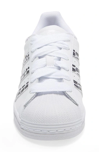 Shop Adidas Originals Superstar Sneaker In White/ Gold/ Black