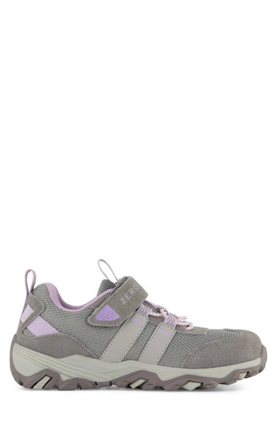 Shop Zeroxposur Denver Mesh Trail Hiking Sneaker In Grey/ Lilac