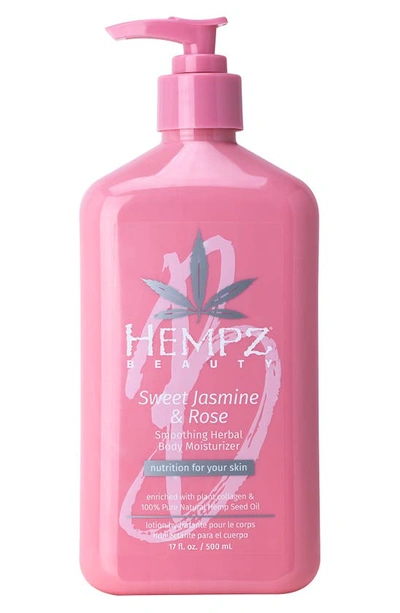 Hempz Beauty Actives Sweet Jasmine & Rose Herbal Body Moisturizer With Collagen Booster