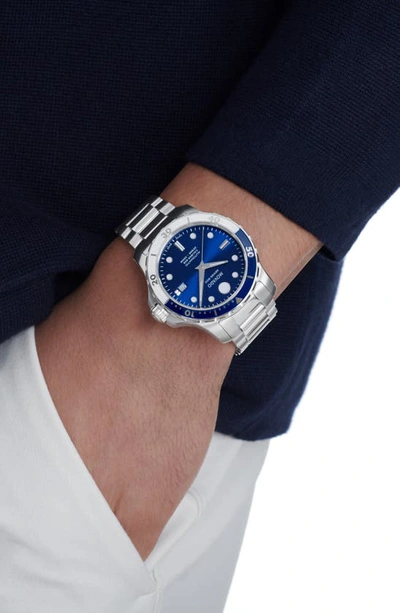 Shop Movado Series 800 Automatic Bracelet Watch, 42mm In Blue
