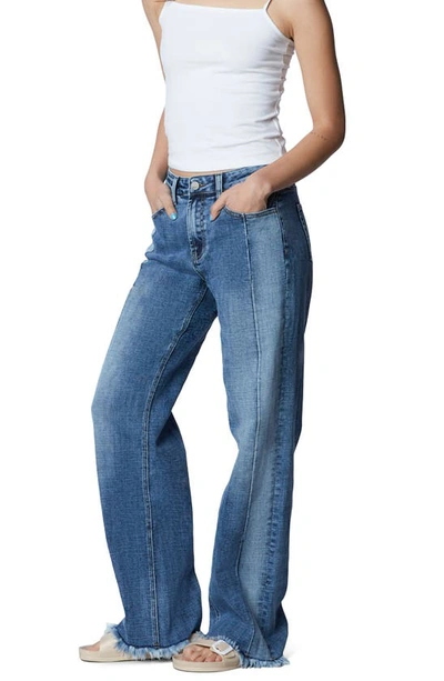 Wash Lab Denim Wash Lab Blessed Relaxed Fit Jeans In Faded Blue Dark