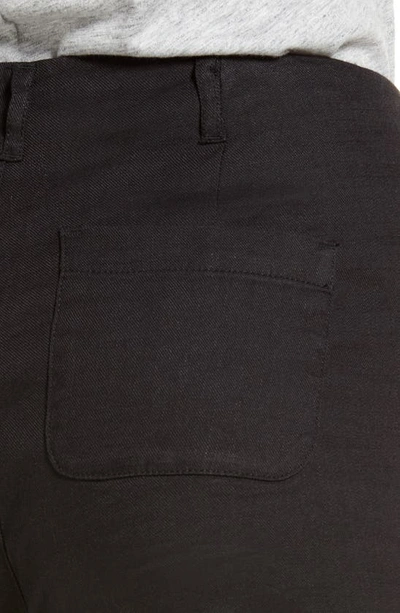 Nydj Marilyn Linen Blend Trousers In Black