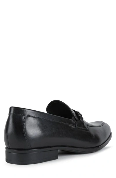 Shop Geox Waterproof Leather Loafer In Black