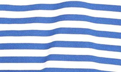 Shop Comme Des Garçons Play Stripe Long Sleeve T-shirt In Navy/ White