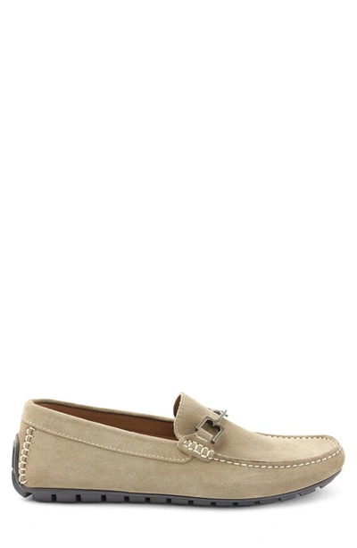 Bruno Magli Men's Xander Horse-bit Strap Leather Drivers In Taupe Suede