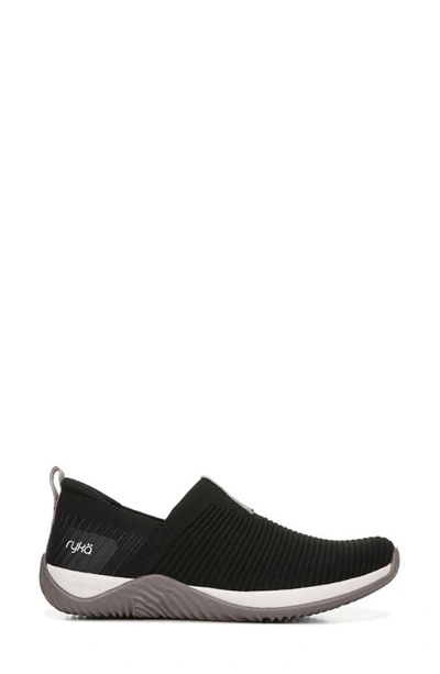 Shop Ryka Echo Knit Slip-on Sneaker In Black Knit