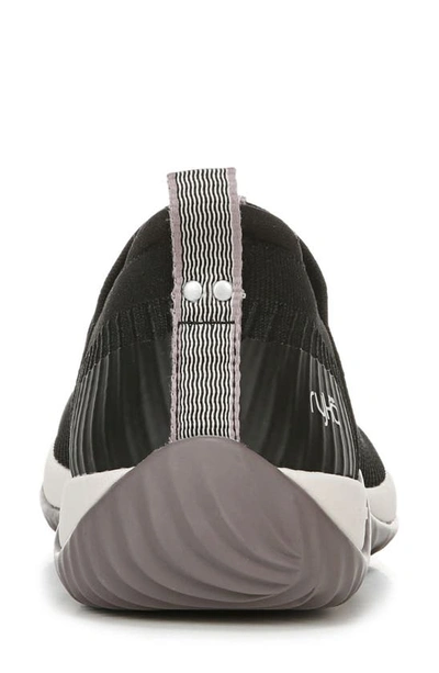 Shop Ryka Echo Knit Slip-on Sneaker In Black Knit
