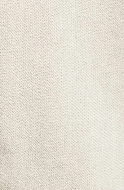 L'agence Janelle Cropped Frayed Stretch-denim Jacket In Coconut Coco