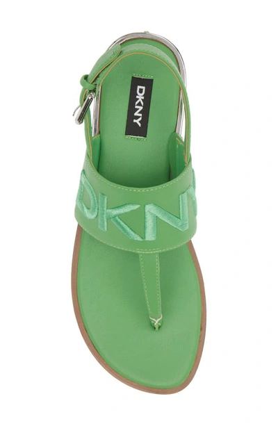 Shop Dkny Amber Slingback Sandal In Lime