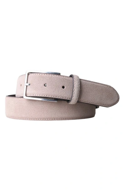 Shop Px Remy Suede Leather 3.5 Cm Belt In Beige