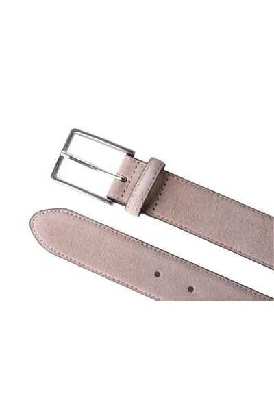 Shop Px Remy Suede Leather 3.5 Cm Belt In Beige