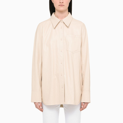 Shop Stand Studio Off White Eco-leather Shirt