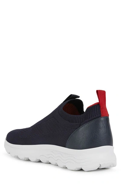 Shop Geox Spherica Slip-on Sneaker In Navy