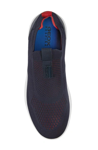 Shop Geox Spherica Slip-on Sneaker In Navy