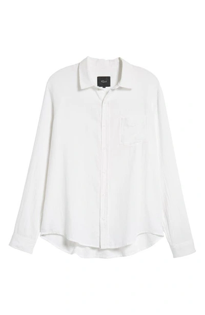 Shop Rails Wyatt Relaxed Fit Solid Button-up Shirt In White