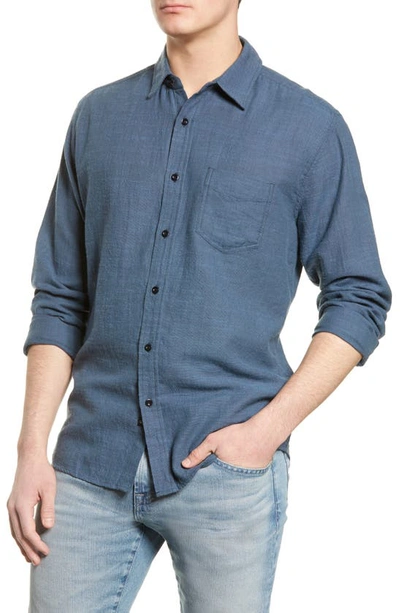 Shop Rails Wyatt Relaxed Fit Solid Button-up Shirt In Sea Blue
